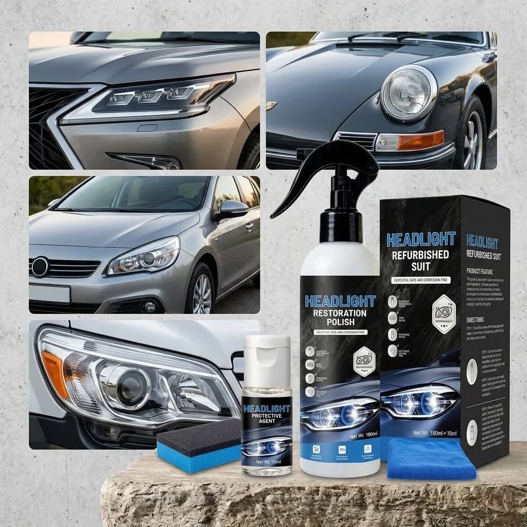 ✨ Headlight Restoration Polish – Nano-Dissolve Formula